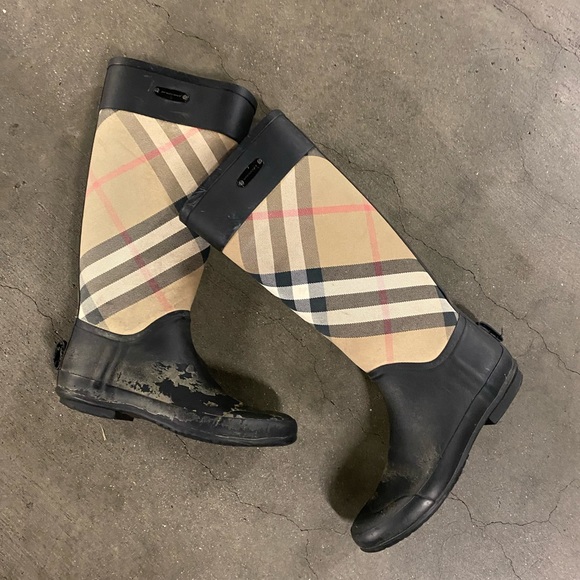 Burberry Rubber Rain Boots - Picture 1 of 10